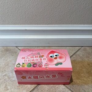 Wooden Carved Fruit Series Ornaments figure (pack of 6)